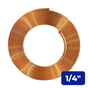 Caño de Cobre 1/4" x Rollo 15,24 m