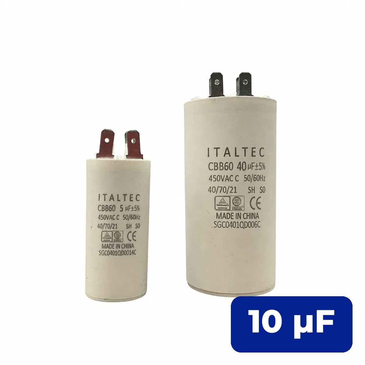 Capacitor 10 UF Cilíndrico