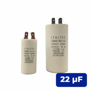 Capacitor 22 UF Cilíndrico