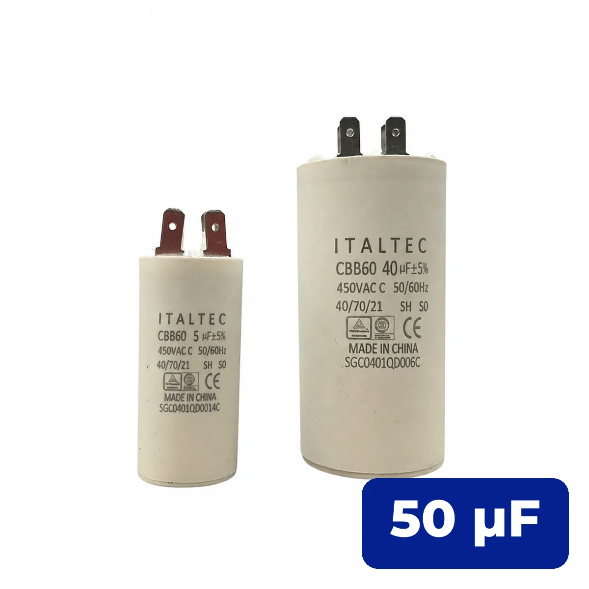 Capacitor 50 UF Cilíndrico