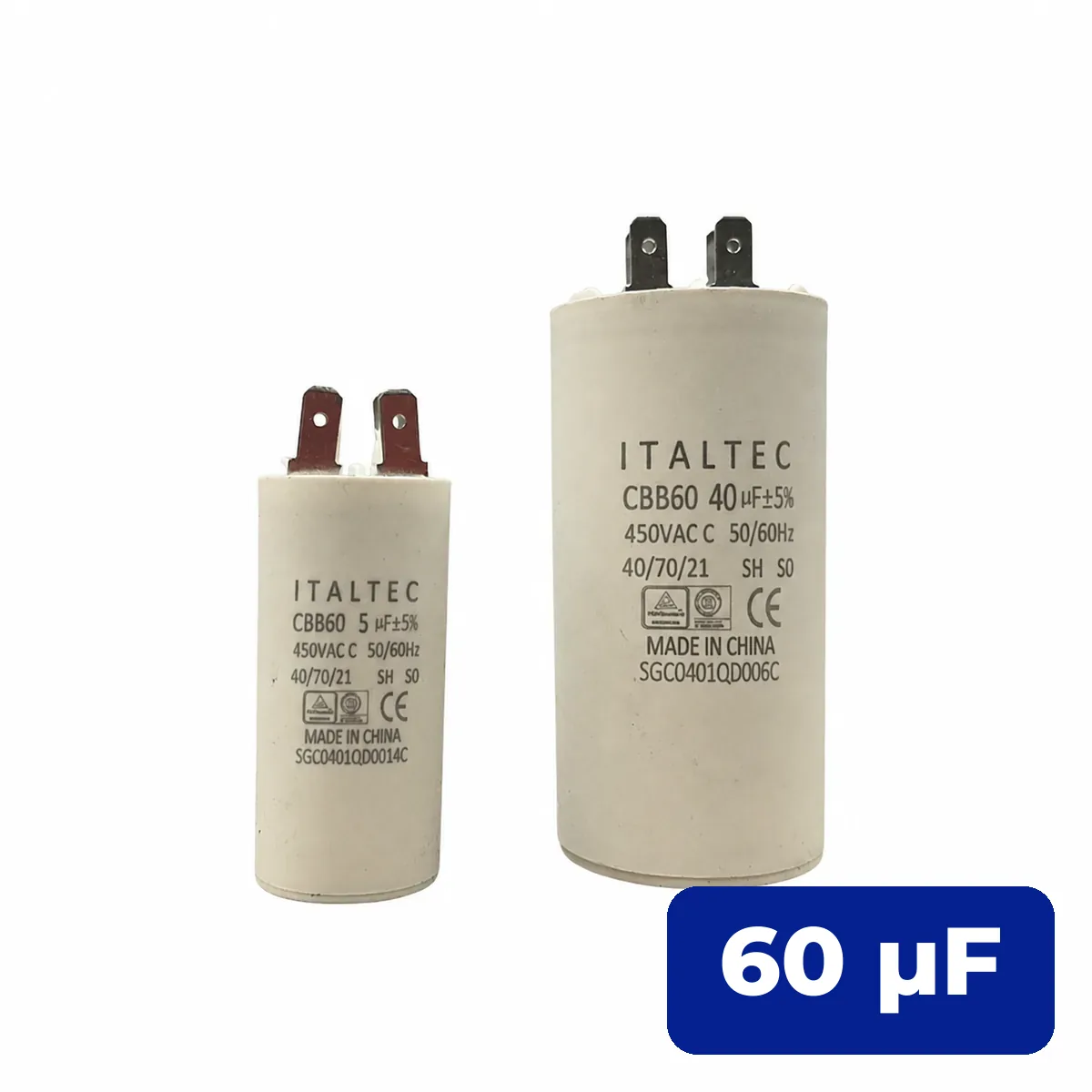Capacitor 60 UF Cilíndrico