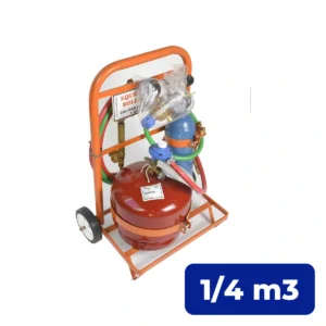 Equipo Soldar Oxi Butano 1/4 M3 x 1 KG Pro Con Carro y 2 Picos Adicionales