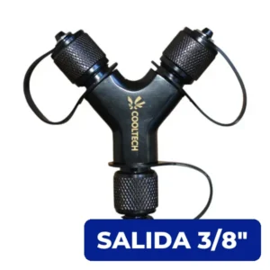 Adaptador Conector en y 3/8" Fm x 3/8" Fm x 3/8" Fh Cooltech