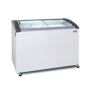 Freezer Comercial "Gris" LED 279 Lt Tapa Vidrio FIH-350 PI Plus Inelro