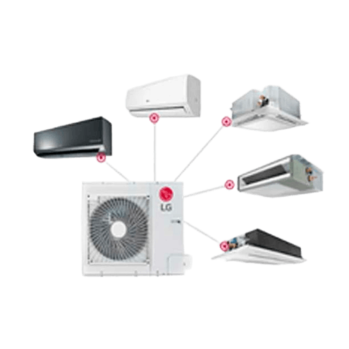 Sistema multi split de aire acondicionado
